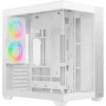 Ocypus Delta C74 ARGB baltas mid-tower korpusas su panoraminiu stiklu