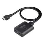 StarTech.com 2 prievadų HDMI skirstytuvas, 4K 60Hz HDMI 2.0 vaizdas, 1 į 2 i&scaron;ėjimai, HDR/HDCP, įmontuotas 50 cm HDMI kabelis
