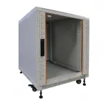 IT-BUDGET 19 colių tinklo įrangos spinta SRK, 12 U, 600x600 mm, &scaron;viesiai pilka, sumontuota, 99ITB19SRK1266GGNM