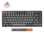 Keychron K2 Max belaidė mechaninė klaviatūra 75% 84 klavi&scaron;ai USB RF Bluetooth juoda pilka