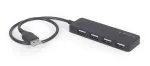 USB 2.0 4 prievadų kompakti&scaron;kas &scaron;akotuvas Gembird UHB-U2P4-06