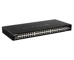 D-Link DGS-1520-52/E tinklo jungiklis, valdomas L3, 10G Ethernet (100/1000/10000), 1U, juodas