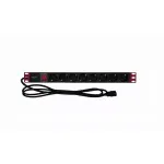 Rack maitinimo juosta TECHLY 365733 1U &mdash; 8&times; Schuko lizdai, 2 m kabelis