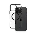 PanzerGlass CARE&trade; by &reg; Urban Combat dėklas permatomas su juodu rėmu ir MagSafe, skirtas iPhone 16 Pro Max