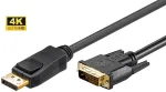 Microconnect DP-DVI-MM-100 vaizdo kabelio adapteris 1 m DisplayPort juodas