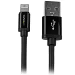 StarTech.com 2 m USB į Lightning laidas &ndash; ilgas iPhone / iPad / iPod įkrovimo laidas &ndash; Lightning į USB laidas &ndash; Apple MFi sertifikuotas &ndash; juodas