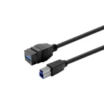 VivoLink USB 3.0 A-A prailginimo laidas PROKEYUSB3AFBM1B Juodas, Ki&scaron;tukas-Lizdas, 1 m