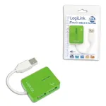 USB &scaron;akotuvas LOGILINK UA0138 &ndash; 4 prievadai USB 2.0, žalias, iki 480 Mbit/s