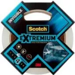 Pakavimo juosta 3M Scotch ExtreMium Invisible 48 mm &times; 20 m, skaidri, stiprus lipnus sluoksnis
