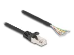DeLOCK RJ50 ki&scaron;tukas į atvirus laidų galus S/FTP 0,25 m juodas