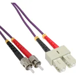 InLine Fiber Optinis Dupleksinis Laidas SC/ST 50/125&micro;m OM4 2m