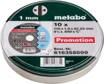 Metabo SP pjovimo diskai, skirti nerūdijančiam plienui ir plienui, 115 mm, A60, 10 vnt.