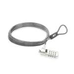 ACT Nano Laptop Lock AC9025 &ndash; ne&scaron;iojamojo kompiuterio spyna su kombinuotu užraktu ir 2 m kabeliu