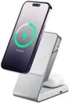Alogic MagSafe 2 viename belaidė įkrovimo stotelė su laikikliu, balta