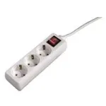 Hama 00108815 apsauginis filtras nuo įtampos &scaron;uolių, baltas, 3 AC lizdai, 230 V, 5 m