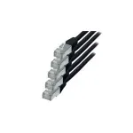 Tinklo kabelis S/CONN Juodas Cat6 S/FTP 0,5 m