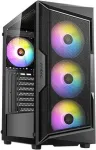 Antec AX Series AX61 - Mid-Tower Gaming Case - ATX - Seitenteil mit Fenster (geh&auml;rtetes Glas) - keine Spannungsversorgung - USB/Audio (0-761345-10069-