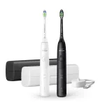 Įkraunamas soninis dantų &scaron;epetėlis Philips Series 5500 HX7119/02 &mdash; 2 rankenos, 2 &scaron;epetėlių galvutės, Li‑Ion baterija, Kasdienė priežiūra ir Balinimas
