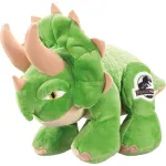 Jurassic World Triceratops Plu&scaron;inis Žaislas Žalia/ Smėlio Spalva, 25 cm