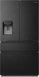Hisense RF728N4SBFE &scaron;aldytuvas su &scaron;aldikliu French door 560 L Juodas