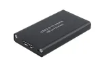 CoreParts MSUB3302 korpusas HDD/SSD mSATA dėžutė juoda