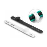 DeLOCK Soft Tie daugkartinis kabelio rai&scaron;tis, 10 vnt., juoda/balta