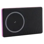 RealPower PB-5000 MAG Ultra Slim i&scaron;orinis akumuliatorius 5000 mAh, MagSafe, belaidis įkrovimas, USB-C, 20 W, rožinis