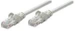 Intellinet tinklo jungiamasis kabelis, Cat5e, 10 m, pilka, CCA, U/UTP, PVC, RJ45, paauksuoti kontaktai, su apsauga nuo užkabinimo, su formuotais antgaliais, visą gyvenimą trunkanti garantija