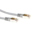 ACT pilkas 2 metrų F/UTP CAT5E jungiamasis kabelis su RJ45 ki&scaron;tukais