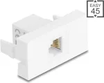DELOCK RJ12 modulio lizdas 6P6C UTP baltas 90898