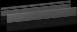 Rittal VX 8660.035 &scaron;oninis cokolio dekoratyvinis skydelis, auk&scaron;tis 100 mm, skirtas 1000 mm gyliui