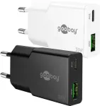 Goobay USB-C PD GaN Dual-Fast Charger Slim 30 W juodas - 1x maitinimo jungtis (75737)