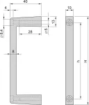 SCHROFF Frontgriffe - FRONTGRIFFE 3HE MULTIPAC(2X) (20860258)