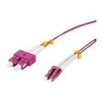 Synergy 21 LWL-2-Faser-Patchk. 10mtr.LC-SC 50/125um OM4 AD 2mm flexible Knickschutzt&uuml;lle - Multimode-Faser - 10 m