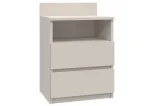Naktinis staliukas Top e shop Malwa su 2 stalčiais, 40&times;32&times;59 cm, Kashmir apdaila
