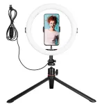 Agfa Arl11 žiedinis ap&scaron;vietimas 120 LED vlog + stovas + nuotolinis valdymas