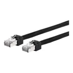 METZ CONNECT Ultraflex500 - jungiamasis kabelis - RJ-45 (M) į RJ-45 (M) - 1,0 m - 6,4 mm - SFTP, PiMF - CAT 6 - ekranuotas, be halogenų - juodas (13084V1000-E)