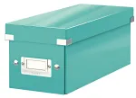 Leitz Click & Store WOW CD laikymo dėžutė, turkio spalva, kartoninė, 143 mm x 352 mm x 136 mm