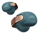 Ausinės JVC HA-NP1T TWS belaidės, ausų segtukai, skambučiams/muzikai, USB Type-C, Bluetooth, mėlyna, auksinė