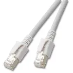Tinklo kabelis EFB Elektronik 3m Cat6a RJ-45 S/FTP Pilka