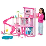 Barbie Dreamhouse lėlių namas su baseinu ir čiuožykla &ndash; 75+ dalių (HMX10)