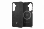 Samsung GP-FPS936PGABW Enzo Aramid Case, skirtas Galaxy S25 Plus, juodai sidabrinis