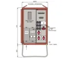 Walther-Werke WAV0170R1 Skirstomasis skydas 44kVA su apskaitos skydu, 2 RCD B tipo, 9 MCB, 4 i&scaron;vadai