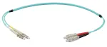 EFB Elektronik IPL-DF-LCUSCU-3-0100 Skaidulinio ry&scaron;io &scaron;uolis 1 m OM3 LC/SC Duplex LSZH Aqua
