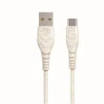 BIOND USB-A į USB-C 3A 2M įkrovimo ir duomenų laidas - Juodas
