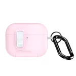Dux Ducis PECQ Series PC+TPU dangtelis su kabliuku Apple AirPods Pro 3, baltos/rožinės spalvos