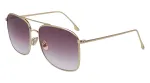 Victoria Beckham VB202S-712 moteri&scaron;ki kvadratiniai akiniai nuo saulės, auksinis metalinis rėmelis, rudi gradientiniai stiklai, 59 mm