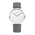 Bering 14937-404 moteri&scaron;kas laikrodis (39 mm) &ndash; rožinio aukso nerūdijančio plieno korpusas, mėlynas saulės spindulių ciferblatas, mėlyna Milanese mesh apyrankė
