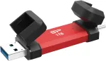 Silicon Power DS72 USB-Stick 1 TB USB Type-A / USB Type-C 3.2 Gen 2 (3.1 Gen 2) Rot (SP001TBUC3S72VPR)
