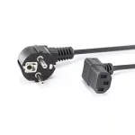 SBOX POWER-KUTNI maitinimo kabelis PC, Schuko &ndash; IEC C13, 2 m, juodas